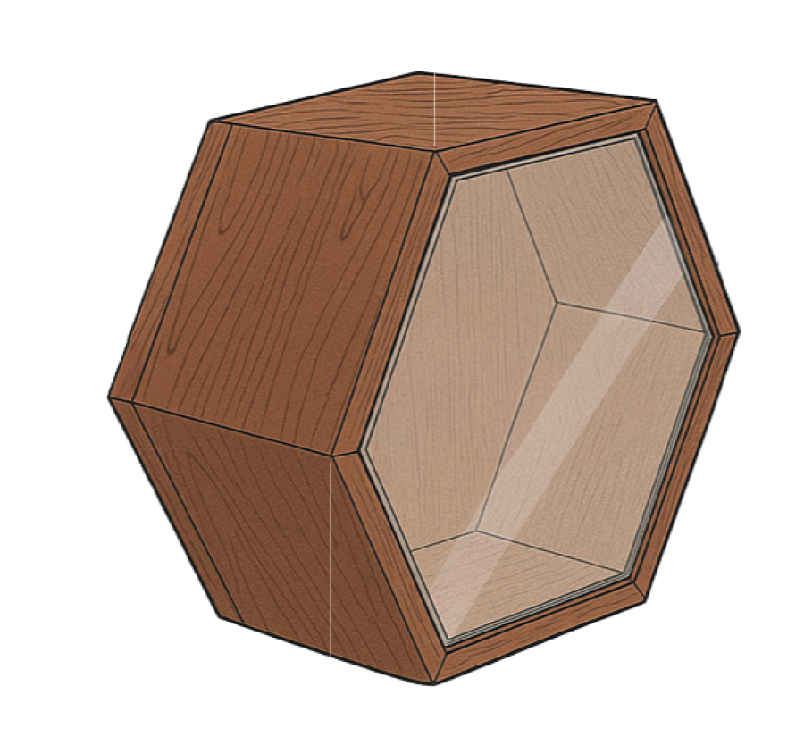 HexCase dimensions diagram